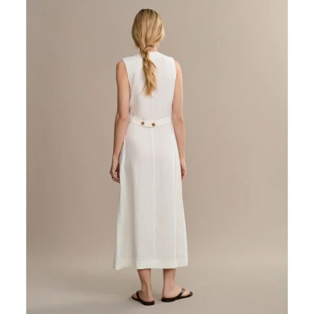 JENNI KAYNE Linen Callan Dress Ivory Size XS NWT $375 - Picture 3 of 6